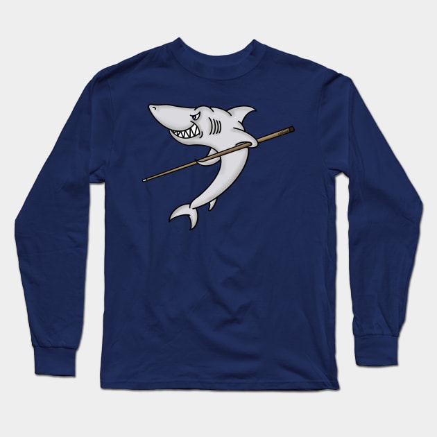 Pool Shark Long Sleeve T-Shirt by GDGCreations